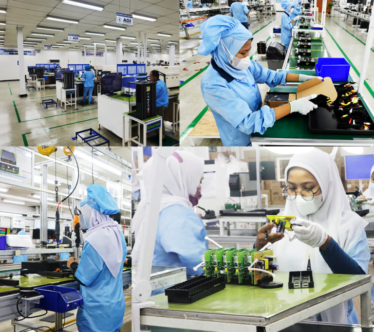 proses Surface Mount Device di pabrik PT Nextron Indonesia